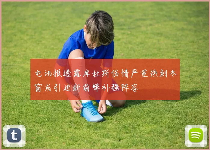 电讯报透露库杜斯伤情严重热刺冬窗或引进新前锋补强阵容