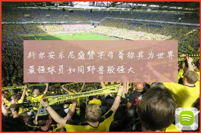科尔安东尼盛赞字母哥称其为世界最强球员如同野兽般强大